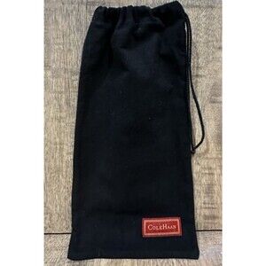 Cole Hann dust bag drawstring soft black  felt fabric  size 7.5” x 15”
